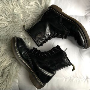 Patent Leather Dr Marten Boots